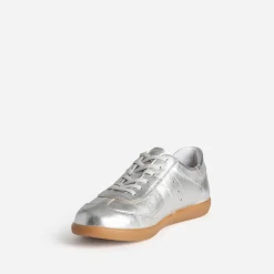 Texto Baskets^Tennis ée cuir métallisé ARGENT