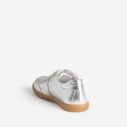 Texto Baskets^Tennis ée cuir métallisé ARGENT