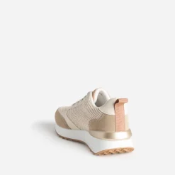 Texto Baskets^Tennis bi-matière BEIGE