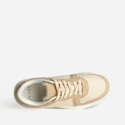 Texto Baskets^Tennis et doré irisé BEIGE