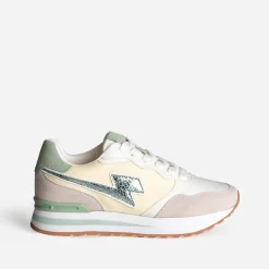 Texto Baskets^Tennis , beige, jaune, vert BLANC