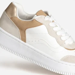 Texto Baskets^Tennis , gris, beige BLANC