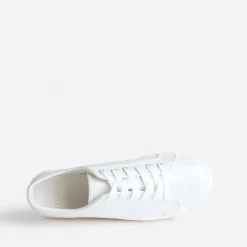 Texto Baskets^Tennis irisé embossée effet python BLANC