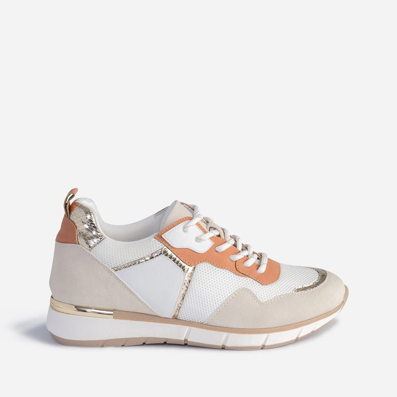 Texto Baskets^Tennis he, beige, terracotta et or BLANC