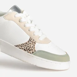 Texto Baskets^Tennis he, beige et verte BLANC