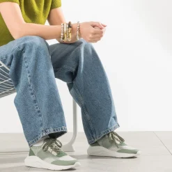 Texto Baskets^Tennis e mesh tricoté VERT