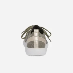 Eram Baskets^Tennis-chaussette et or tricotée KAKI