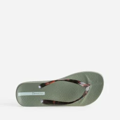 IPANEMA Mules/Tongs^Tong kaki brides façon écailles VERT