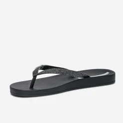 IPANEMA Mules/Tongs^Tong e à brides pailletées NOIR