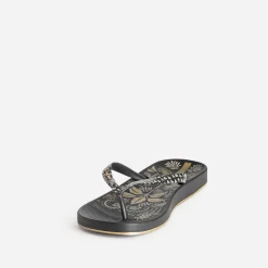IPANEMA Mules/Tongs^Tong e imprimé tatouage NOIR