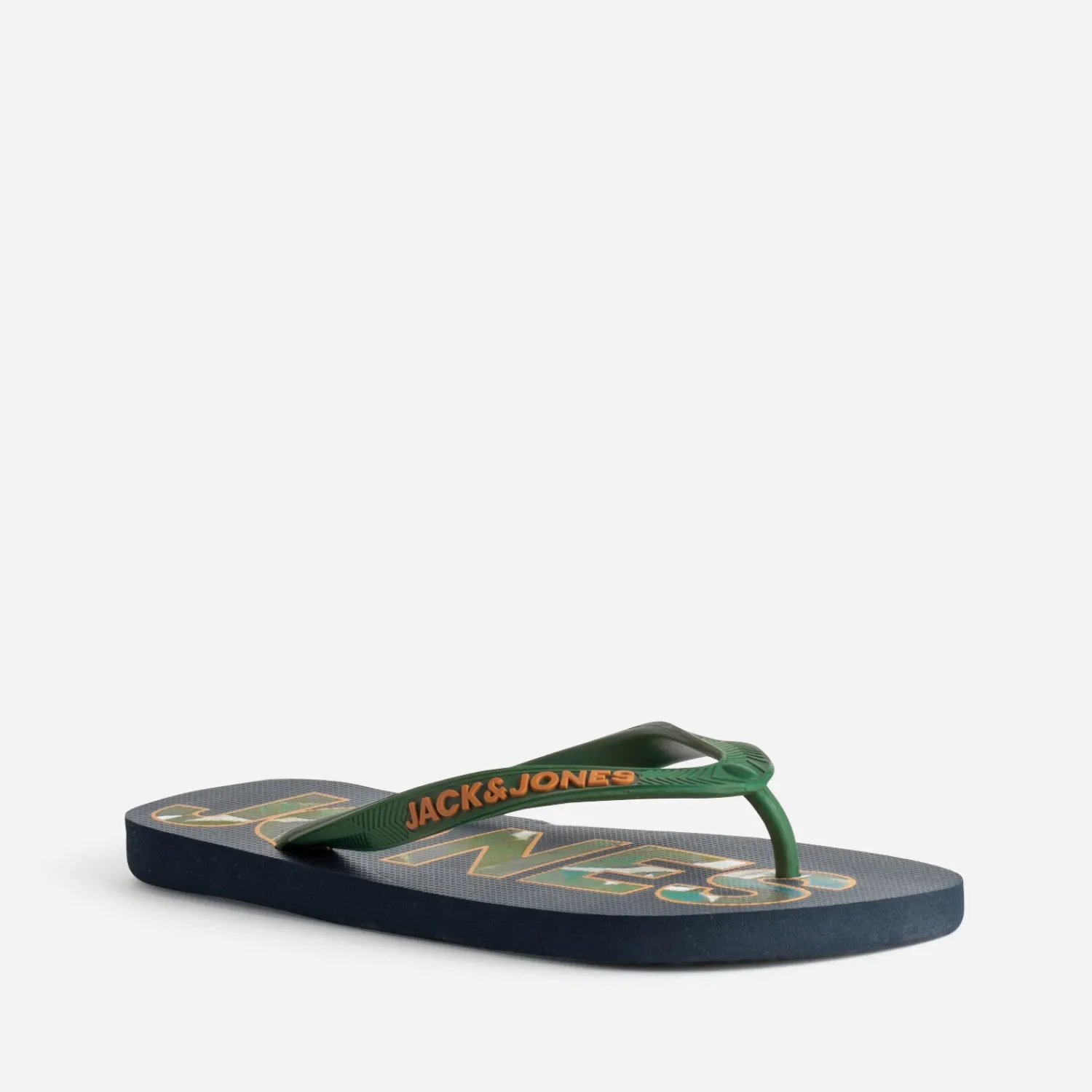 Jack & Jones Nu-Pieds/Sandales^Tong JACK&JONES marine bride verte MULTICOLORE