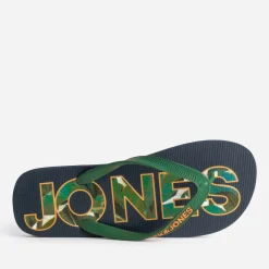 Jack & Jones Nu-Pieds/Sandales^Tong JACK&JONES marine bride verte MULTICOLORE