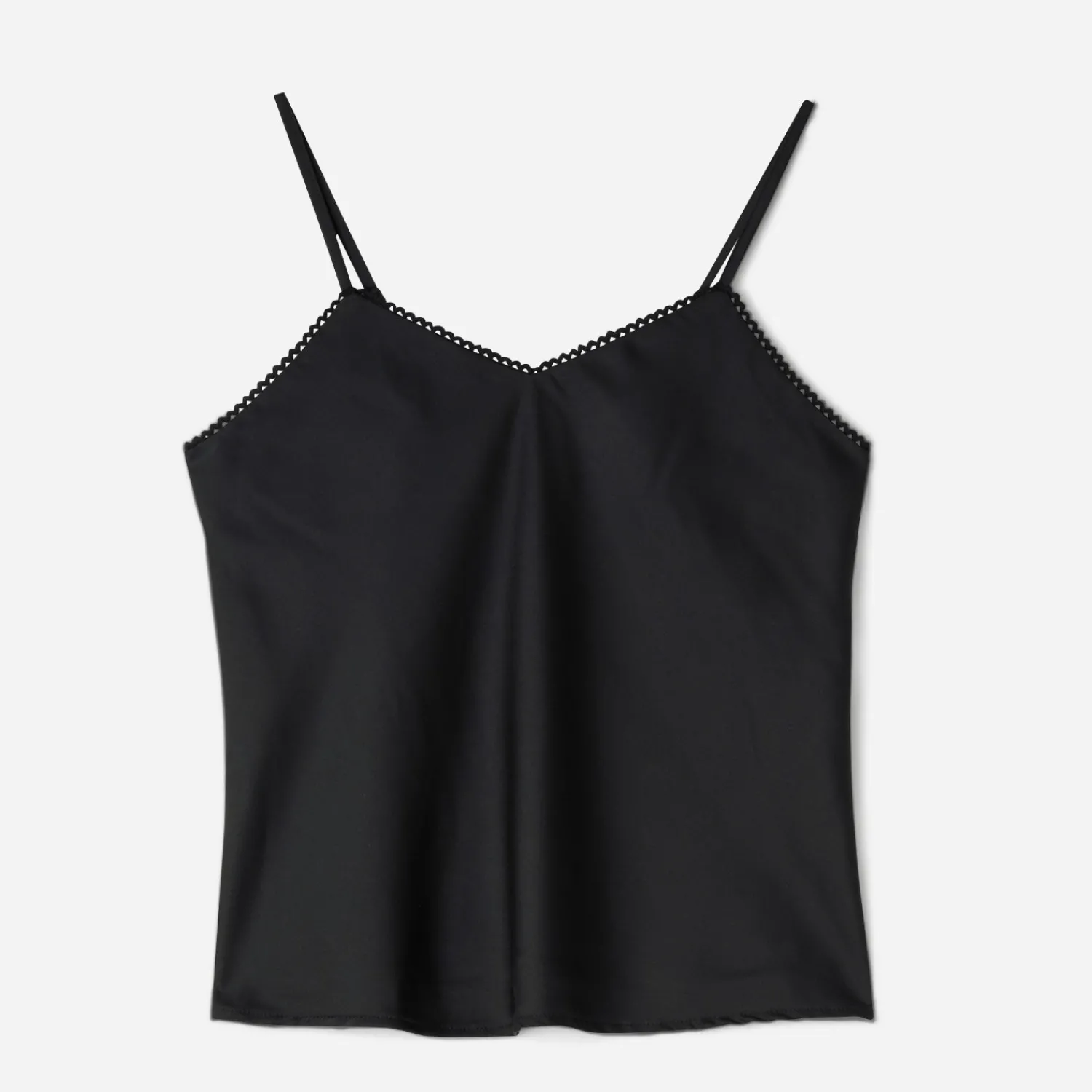 Texto T-Shirts^Top fines bretelles NOIR