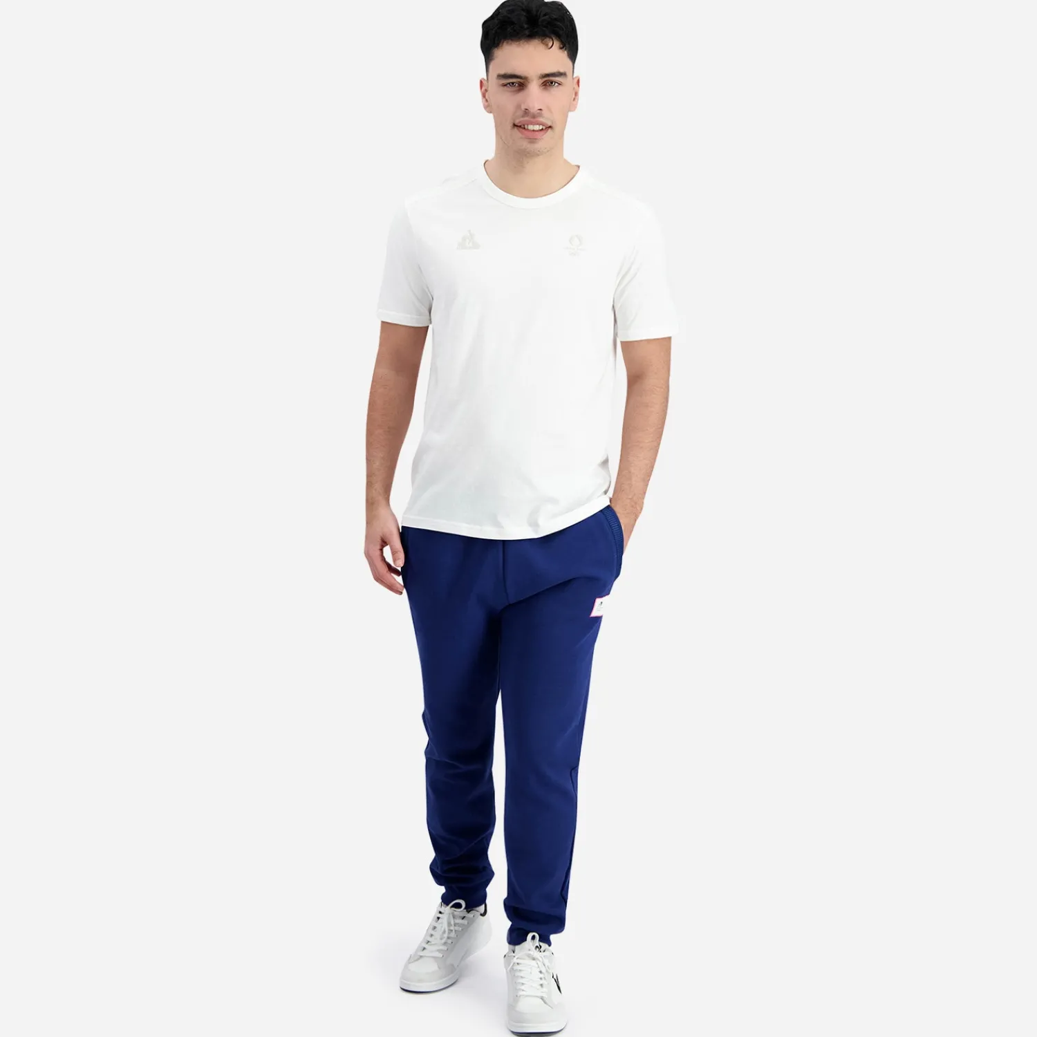 Le Coq Sportif Accessoires^T-shirt écru détails sport BLANC