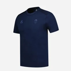 Le Coq Sportif Accessoires^T-shirt détails sport MARINE