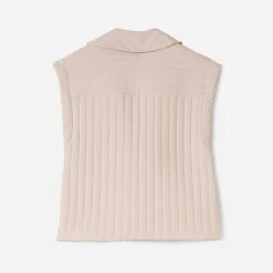 Texto Vestes & Gilets^Veste matelassée sans manches BEIGE